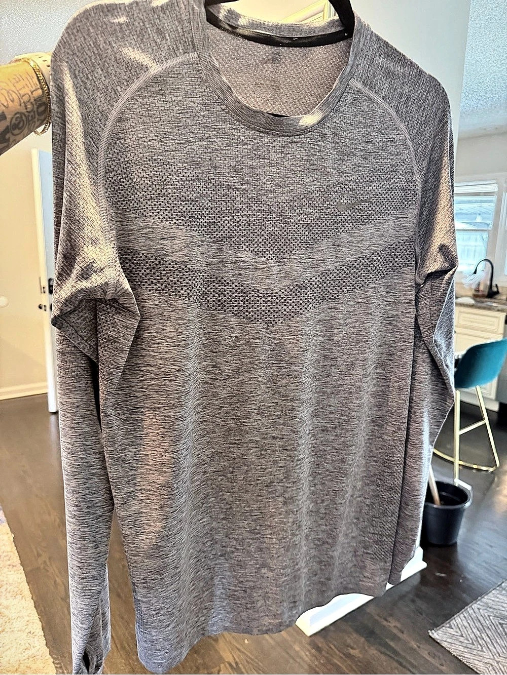 Nike Dri-FIT ADV Techknit Ultra Long-Sleeve Running Top Gray